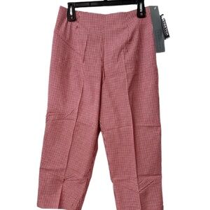 Briggs New York Red and White Petite Pants